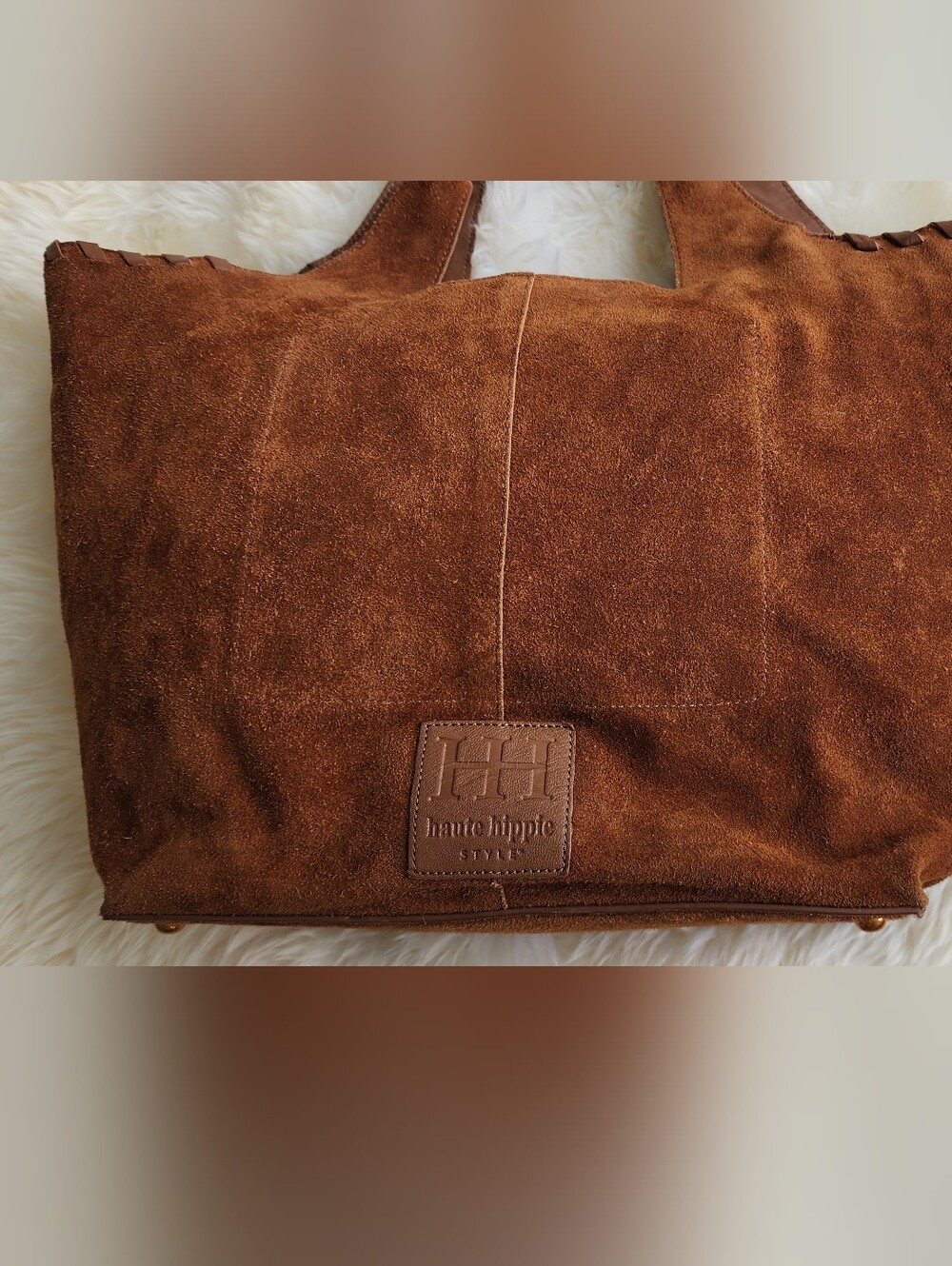 Haute Hippie Brown Suede Tote Bag
